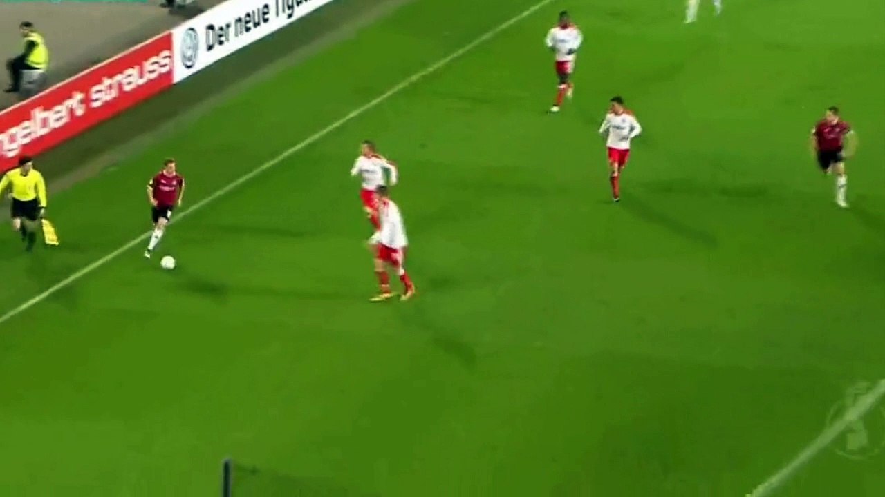 Bramka Artura Sobiecha z meczu Hannover 96 6-1 Fortuna Düsseldorf 1895 (26.10.2016)