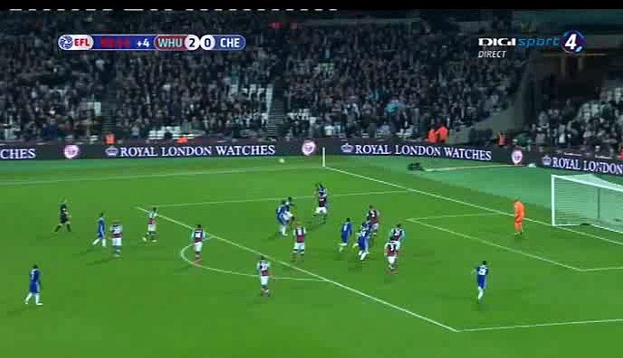 2-1 Gary Cahill Goal HD - West Ham United 2-1 Chelsea 26.10.2016 HD