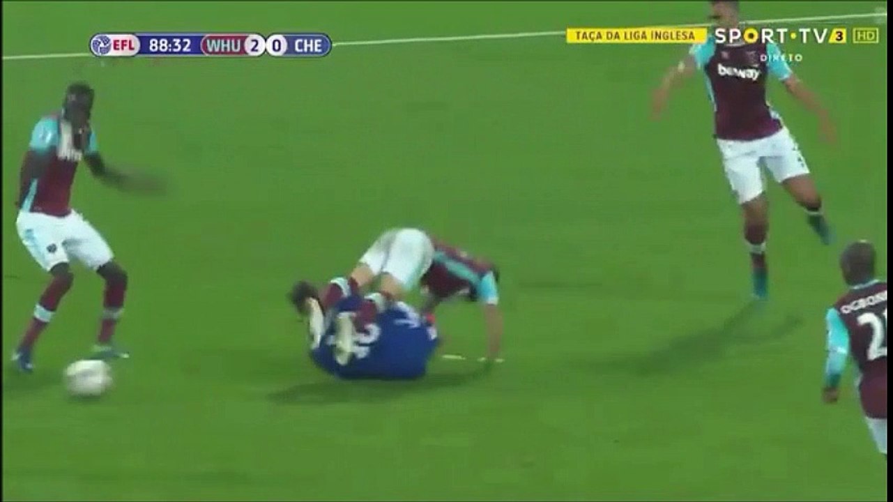 Eden Hazard Penalty Claim vs West Ham!
