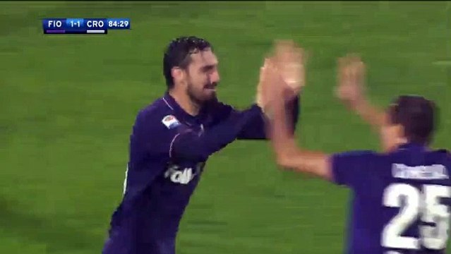 Davide Astori Goal HD Fiorentina 1-1 Crotone 26.10.2016
