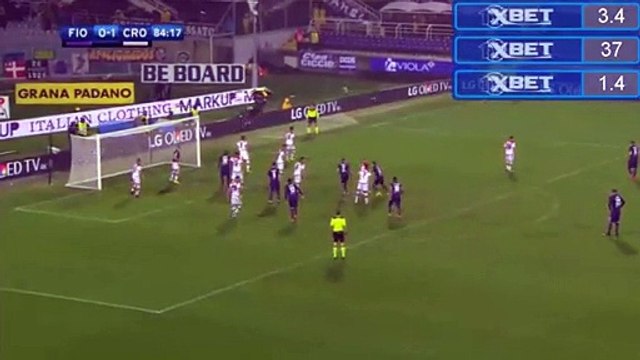 1-1 Super Davide Astori Equalizer Goal HD - Fiorentina 1-1 Crotone - 26.10.2016 HD