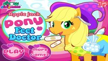 My little pony games | Apple Jack Pony Feet Doctor | pony doctor games