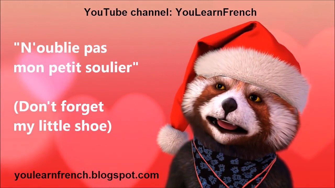 PETIT PAPA NOËL Paroles French Little Father Christmas songs for kids English lyrics Santa Claus
