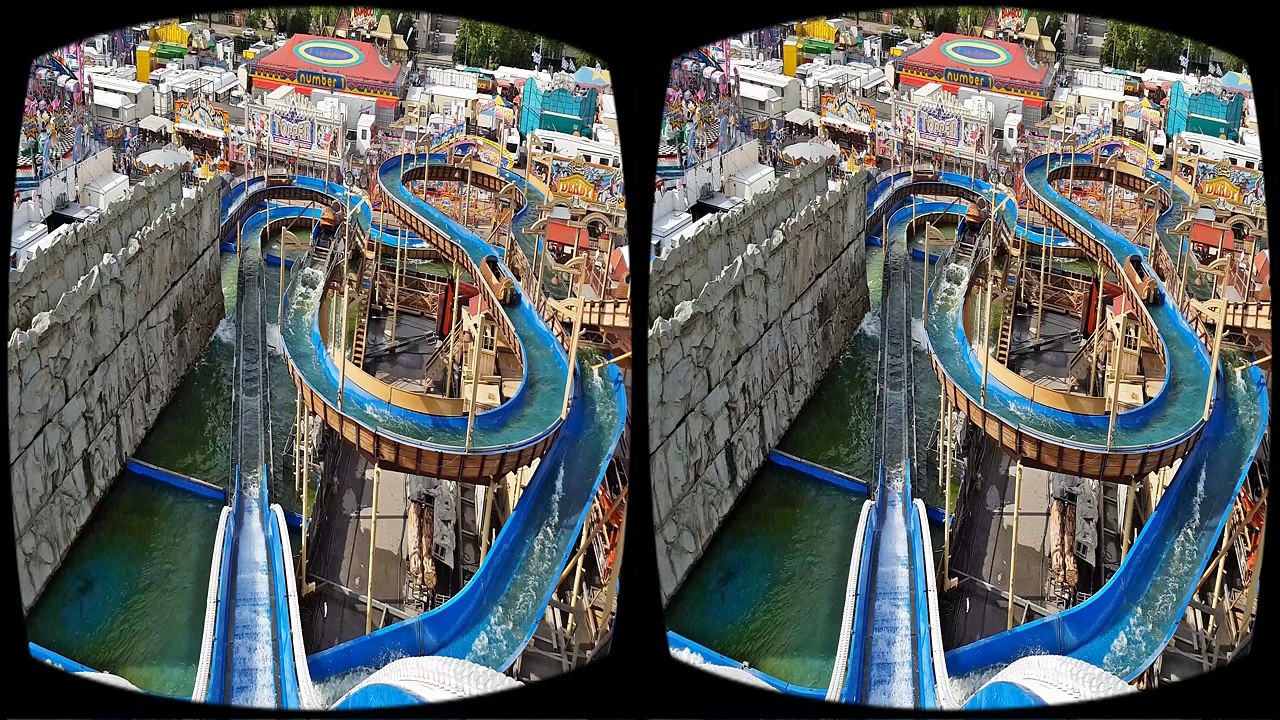 VR Roller Coaster 3D VIDEO VR Water Slide - Real Life 4K Video VR 3D SBS  GER - video Dailymotion