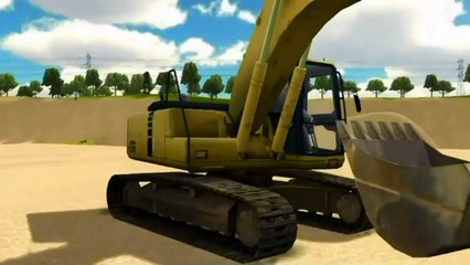 Мультики про экскаваторы - Все серии подряд без перерыва - Мультики про машинки