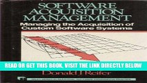 [Free Read] Software Acquisition Management: Managing the Acquisition of Custom Software Systems