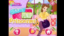 ☆Disney Pinup Princesses-Disney Princess Elsa,Rapunzel and Cinderella Dress Up Game For Kids