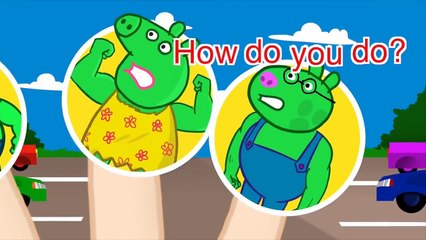 Peppa Green Monster vs Zombie Finger Family / Nursery Rhymes and More Lyrics