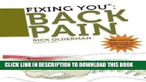 Ebook Fixing You: Back Pain 2nd edition: Self-Treatment for Back Pain, Sciatica, Bulging and