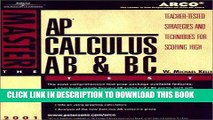 Read Now Arco Master the Ap Calculus Ab   Bc Test 2002 : Teacher-Tested Strategies and Techniques