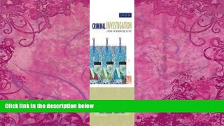 Books to Read  Criminal Investigation: A Method for Reconstructing the Past  Full Ebooks Most Wanted