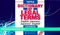Books to Read  Tuttle Dictionary of Legal Terms English Japanese and Japanese English (Revised)