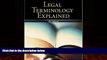 Books to Read  Legal Terminology Explained (Mcgraw-Hill Business Careers Paralegal Titles)  Best