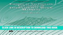 [Free Read] Empirical Studies on Volatility in International Stock Markets (Dynamic Modeling and