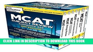 Read Now Princeton Review MCAT Subject Review Complete Box Set, 2nd Edition: 7 Complete Books +