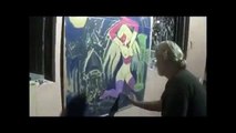 Time Lapse Painting #14 3d Fantasy Street Art Master Carl Quintiliani #CFQ #CarlFuckingQuintiliani