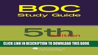 Read Now Board of Certification Study Guide for Clinical Laboratory Certification Examinations,