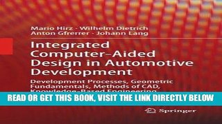 [READ] EBOOK Integrated Computer-Aided Design in Automotive Development: Development Processes,