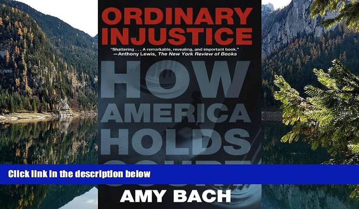 Big Deals  Ordinary Injustice: How America Holds Court  Best Seller Books Most Wanted