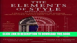 Best Seller The Elements of Style: A Practical Encyclopedia of Interior Architectural Details from