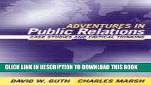 [PDF] Adventures in Public Relations : Case Studies and Critical Thinking Full Collection