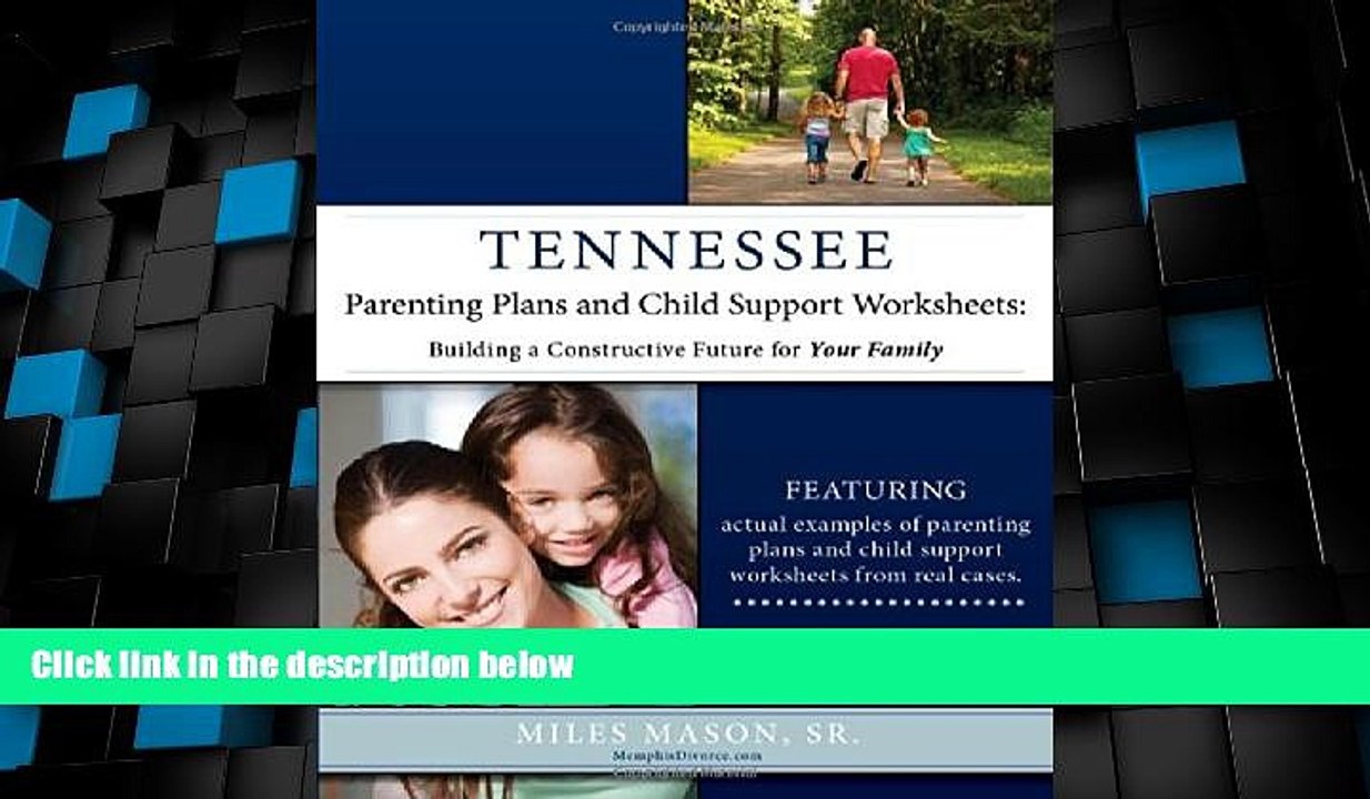 Big Deals  Tennessee Parenting Plans and Child Support Worksheets: Building a Constructive Future