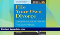 Big Deals  File Your Own Divorce: Everything You Need for a Fresh Start (Legal Survival Guides)
