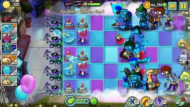 Plants vs Zombies 2 - Epic Quest: Gem Jam - Step 9