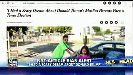 New York Times reports on child's scary dream about Trump
