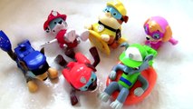 Paw Patrol Pool Party Bath Toys Paddlin Pup Underwater Toys Rescue Marshal, Skye, Chase, Rocky