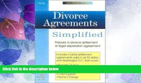 Big Deals  Divorce Agreements Simplied, book w/cd (Law Made Simple)  Best Seller Books Best Seller