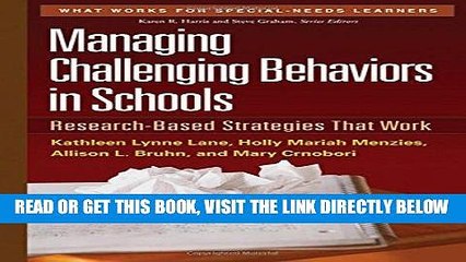 [Free Read] Managing Challenging Behaviors in Schools: Research-Based Strategies That Work Free