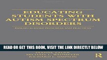 [Free Read] Educating Students with Autism Spectrum Disorders: Research-Based Principles and