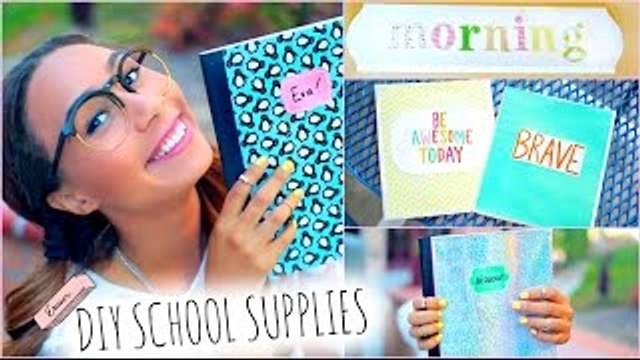 DIY School Supplies! + Back To School Room Decorations
