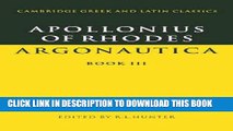 [Free Read] Apollonius of Rhodes: Argonautica Book III Full Online