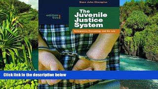 Full [PDF]  The Juvenile Justice System: Delinquency, Processing, and the Law (5th Edition)