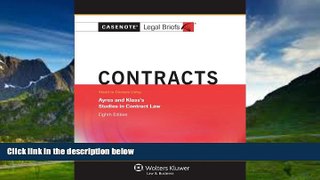 Books to Read  Casenotes Legal Briefs: Contracts, Keyed to Ayres   Klass, Eighth Edition (Casenote