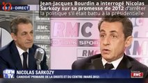 Nicolas Sarkozy refuse de répondre à LA question de Jean-Jacques Bourdin
