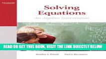 [Free Read] Solving Equations: An Algebra Intervention Full Online