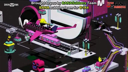 Jinyoung's cut in Sandeul's 4 things show and how B1A4 got their name (eng sub)