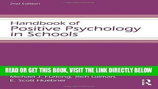 [Free Read] Handbook of Positive Psychology in Schools Full Online