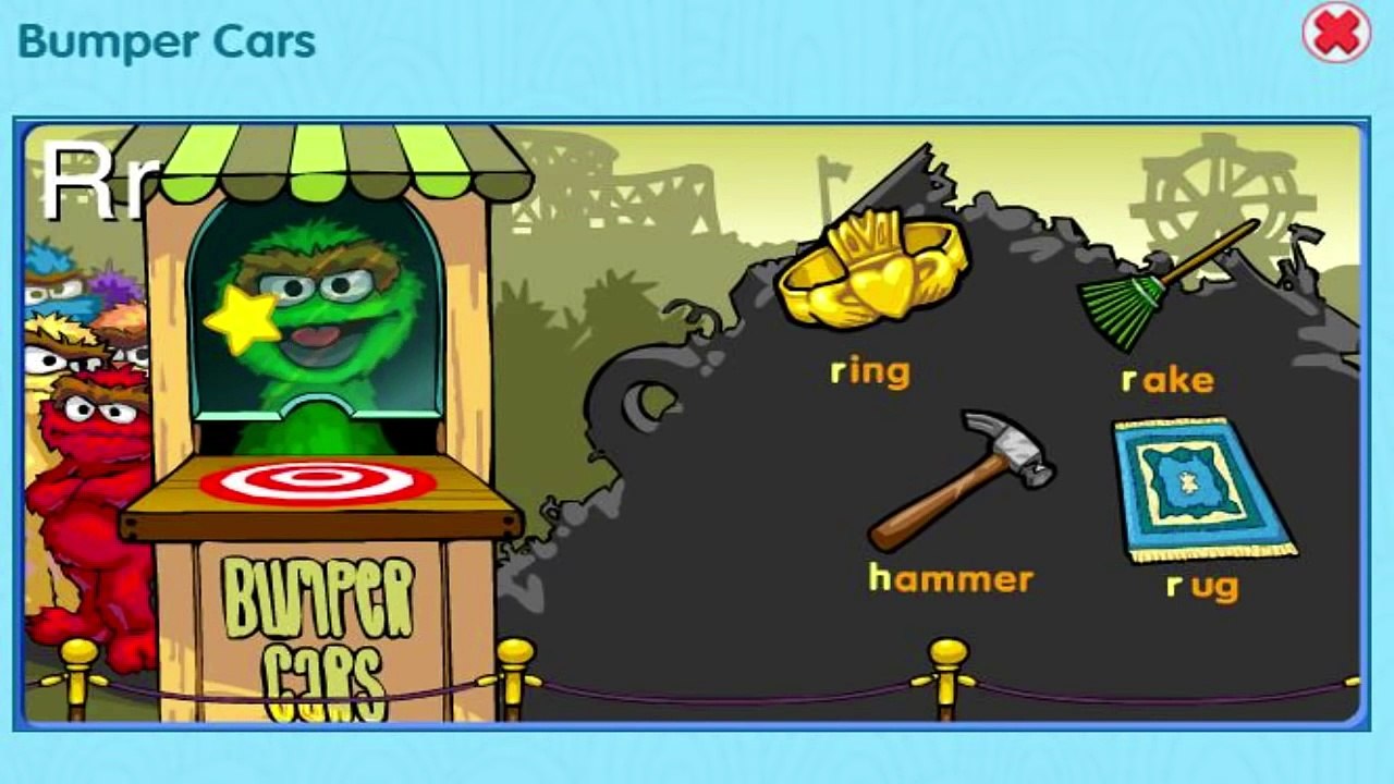 Sesame Street Games - Sesame Street Bumper Cars