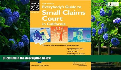 Books to Read  Everybody s Guide to Small Claims Court in California  Best Seller Books Most Wanted