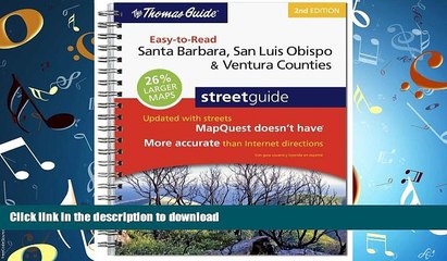 READ THE NEW BOOK Rand McNally Santa Barbara, San Luis Obispo   Ventura Counties Easy-To-Read