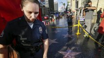 Trump Star on  Hollywood Walk of  Fame Is Smashed