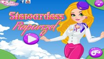disney princess games - Stewardess Rapunzel | Best Baby Games For Girls