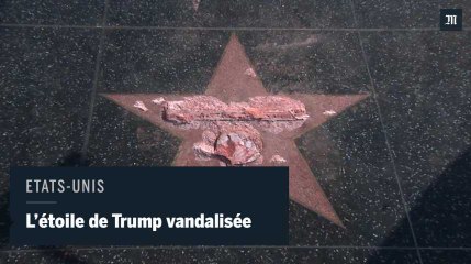 A Hollywood, l'étoile de Trump vandalisée