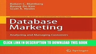 [Ebook] Database Marketing: Analyzing and Managing Customers (International Series in Quantitative
