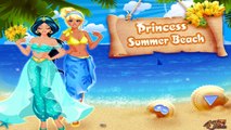 Disney Games | Princess Summer Beach : princess Jasmine and princess Cinderella