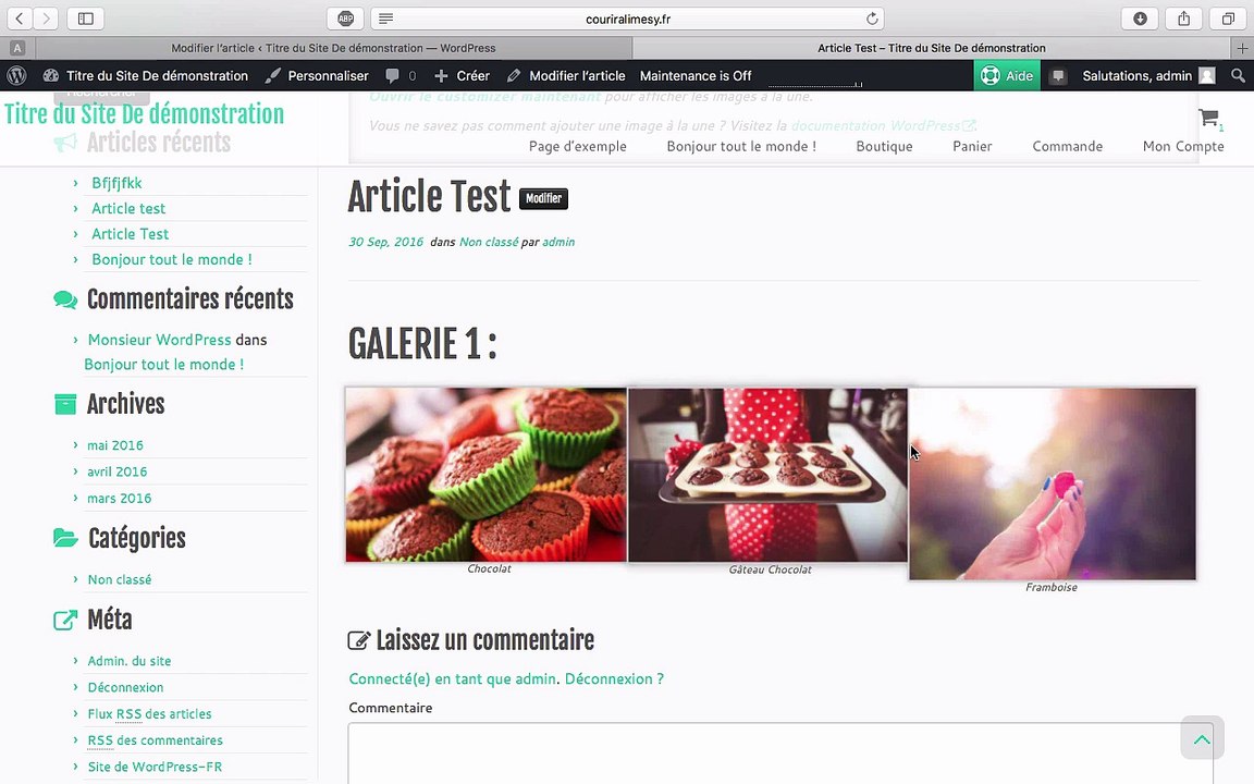 WP Gestion des images
